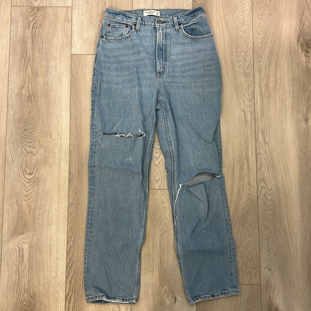 Abercrombie 90s straight ultra high rise